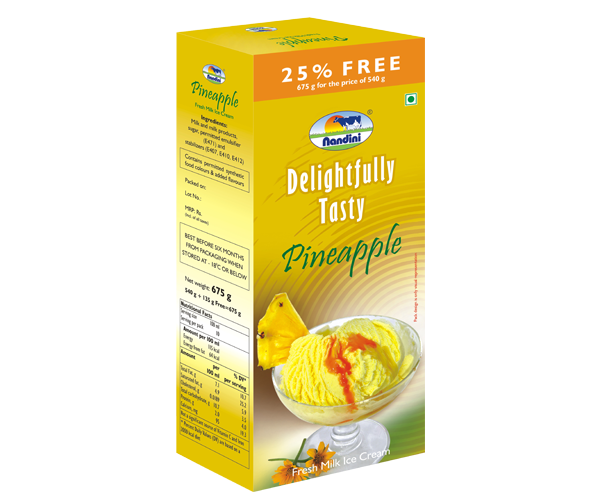 Family Pack Fresh Milk Ice Cream - Pineapple